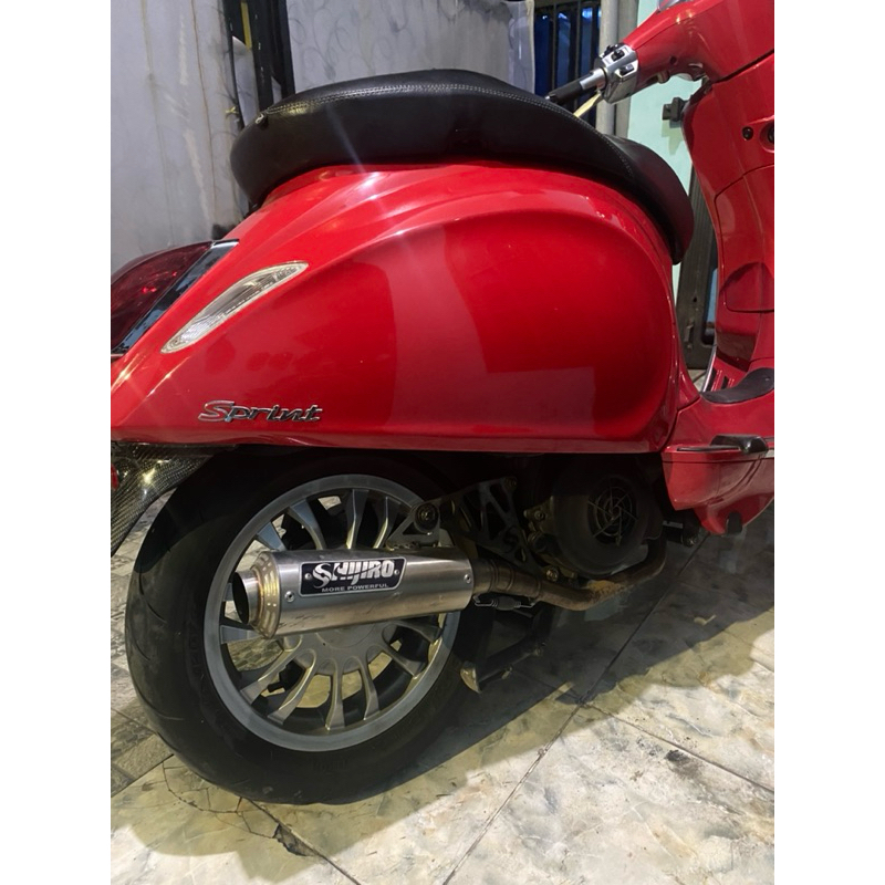 Knalpot Shijiro m2 inlet 38 vespa