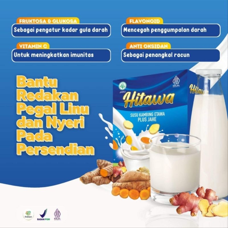 

SUSU HITAWA SUSU KAMBING MURNI HERBAL ALAMI COCOK UNTUK SEMUA KELUHAN KESEHATAN