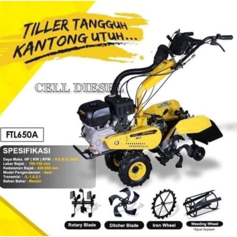 Mesin Cultivator FIRMAN FTL 650 A Tiller