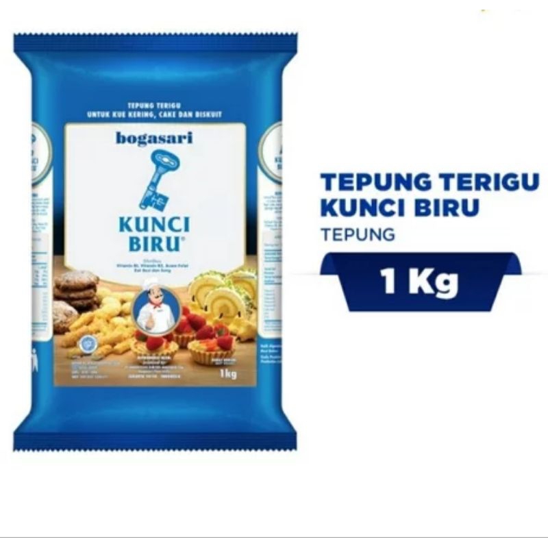 

Tepung terigu kunci biru 1kg