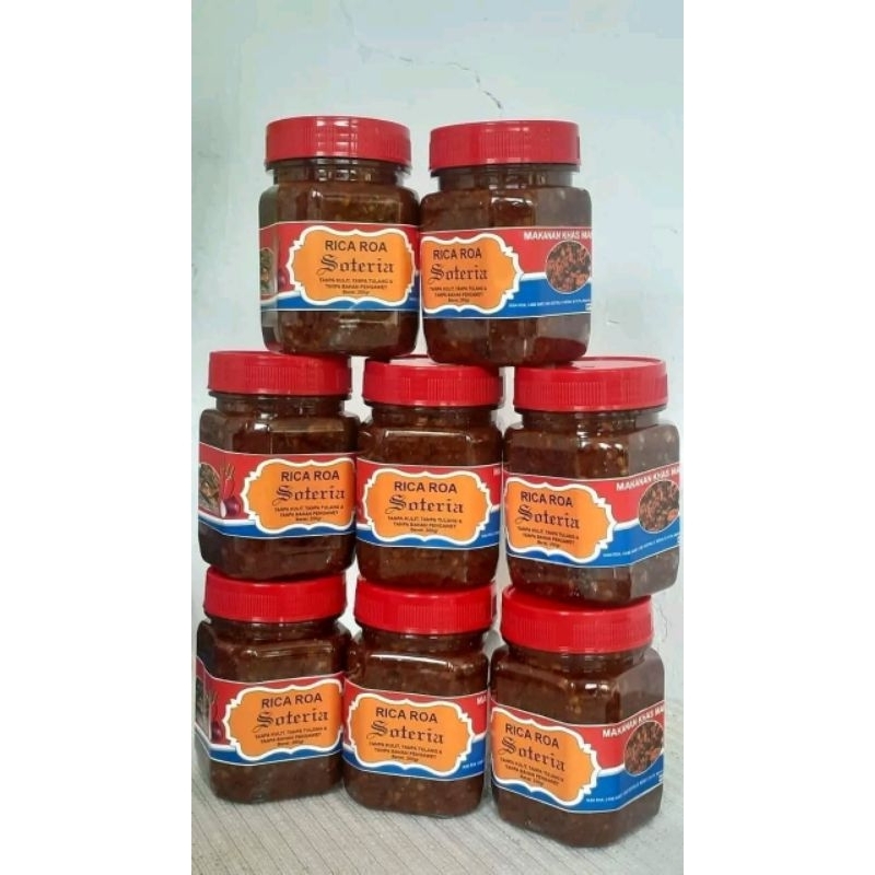 

SAMBAL ROA KEMASAN 200 & 250gr Ole Ole Khas Manado