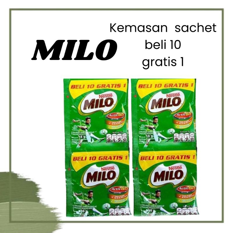 

Milo Susu Bubuk Kemasan Renceng 22g isi 11 exp 2025