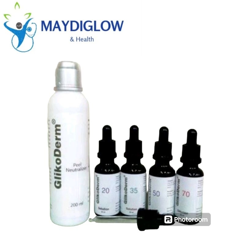 GLIKODERM Peeling Solution AHA Glycolic Acid/20%/35%/50%/70% & Neutralizer Peel