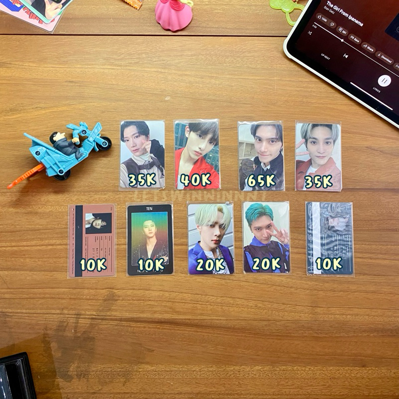 PC aab WayV Ten Hendery Yangyang Kun Winwin Photocard NCTZons Pop up store coupon card christmas ste