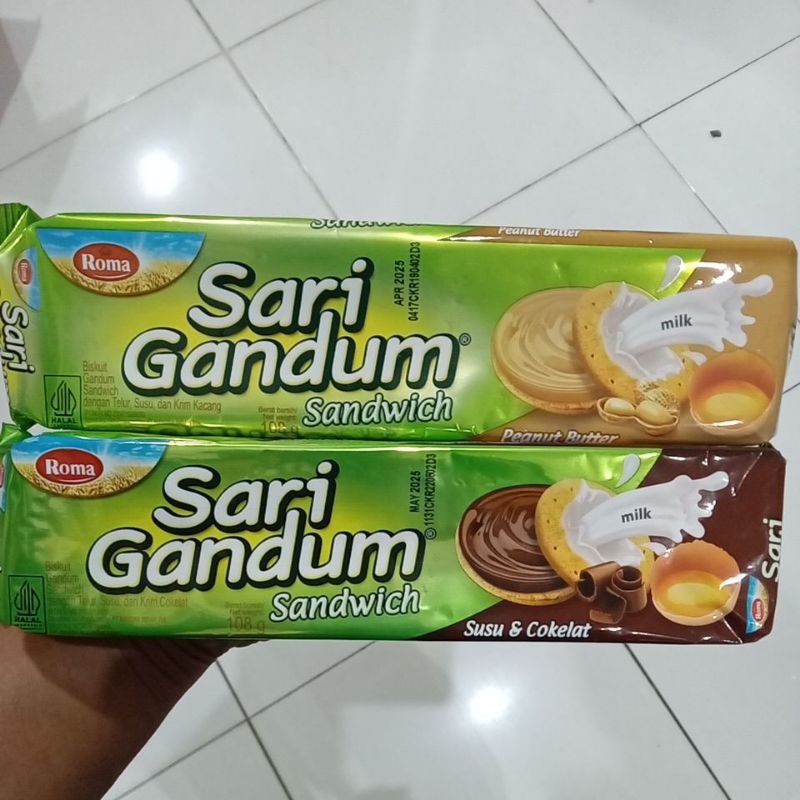 

Roma Sari Gandum Sandwich 108 gram