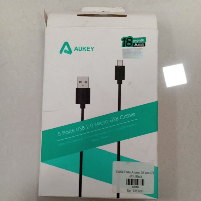 kabel aukey 5 pack USB 2.0 micro USB cable