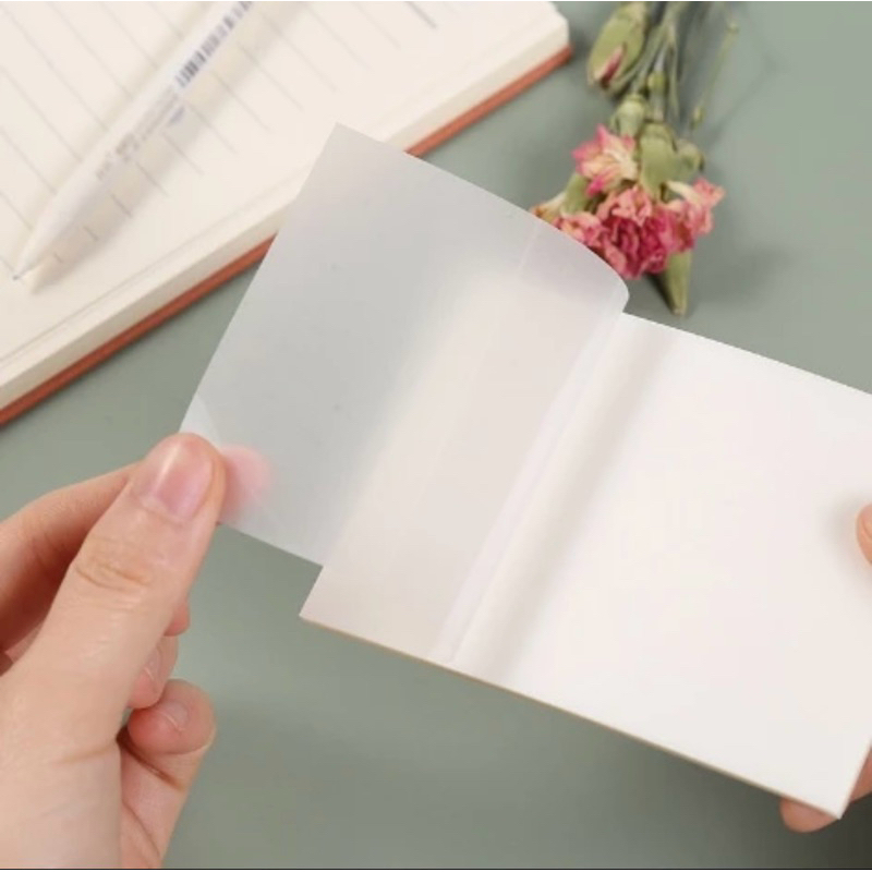 

Catatan Tempel / Kertas Memo / Transparan Sticky Note / Sticky Note Transparan Untuk Kantor Sekolah Serbaguna