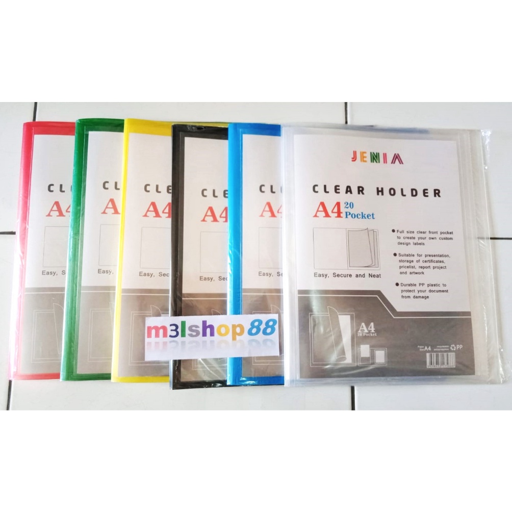 

Extra promo Clear holder A4 2 lembar JENIA MEDIA KITA1 pcs