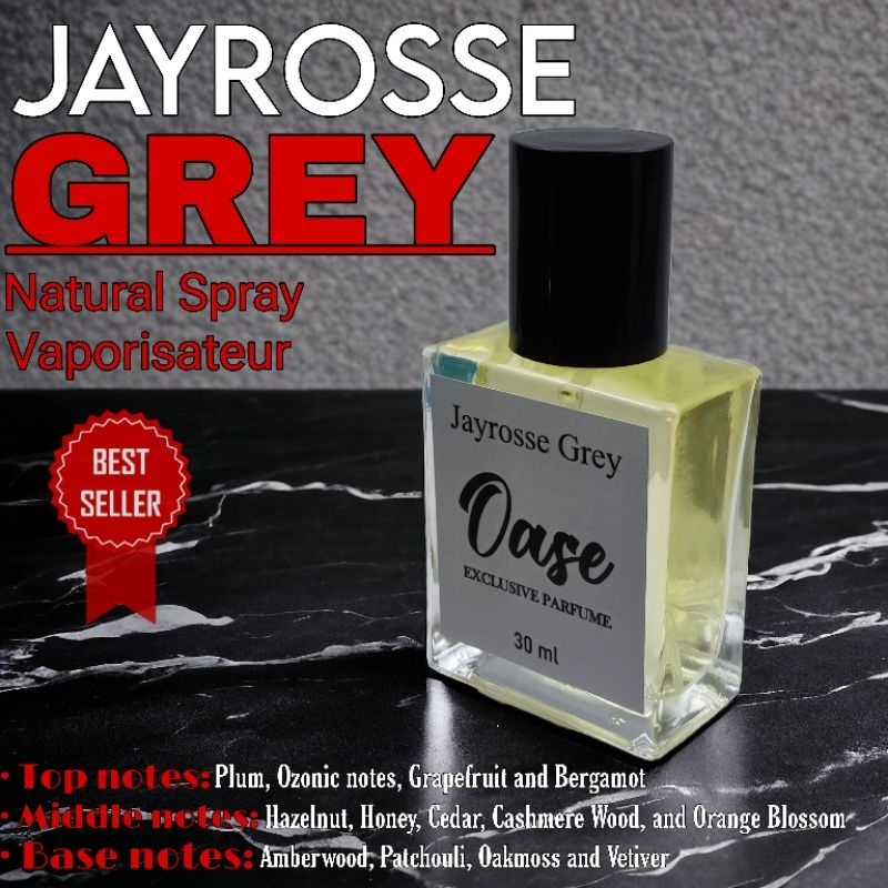 INSPIRED PARFUME REFILL JAYROSSE GREY — Parfum Pria dan Wanita for Unisex Tahan Lama Kualitas PREMIU