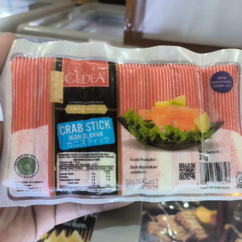 

Cedea CRAB STIK Frozen food 250gr