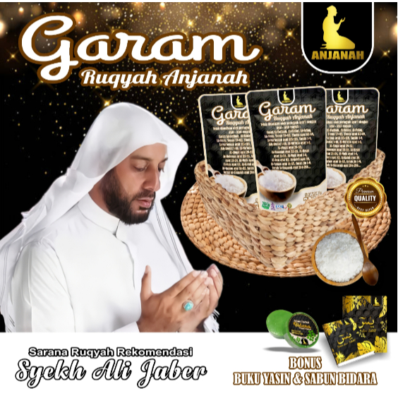 

Garam Ruqyah Anjanah original solusi Menetralisir Rumah, Toko, Tempat usaha, kelancaran rejeki jodoh