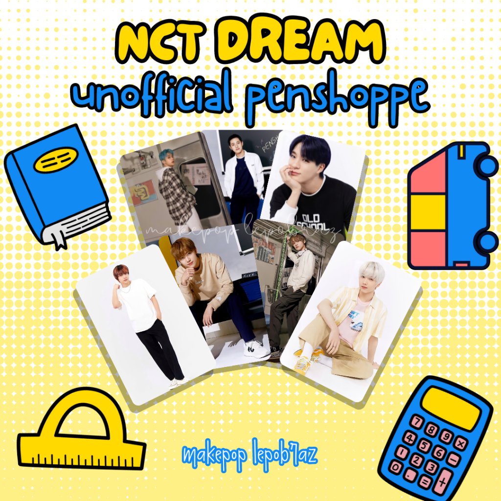 [1 SET ISI 7 PCS] UNOFFICIAL NCT DREAM PENSHOPPE MARK JENO RENJUN HAECHAN JAEMIN CHENLE JISUNG