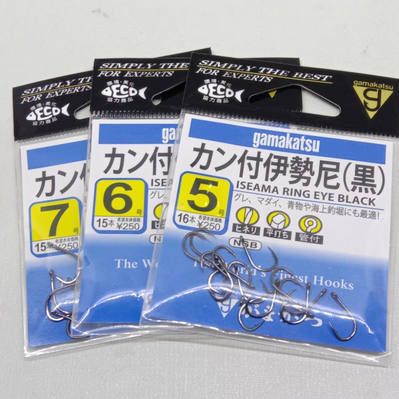 Kail gamakatsu iseama ring eye black