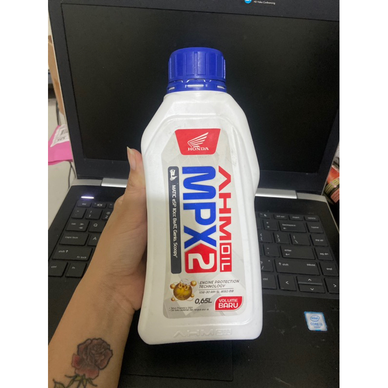 Oli Mpx2 650ml Oli Mesin Motor Matic Mpx 2 0,65 Oli Honda Vario Scoopy Beat Mpx2