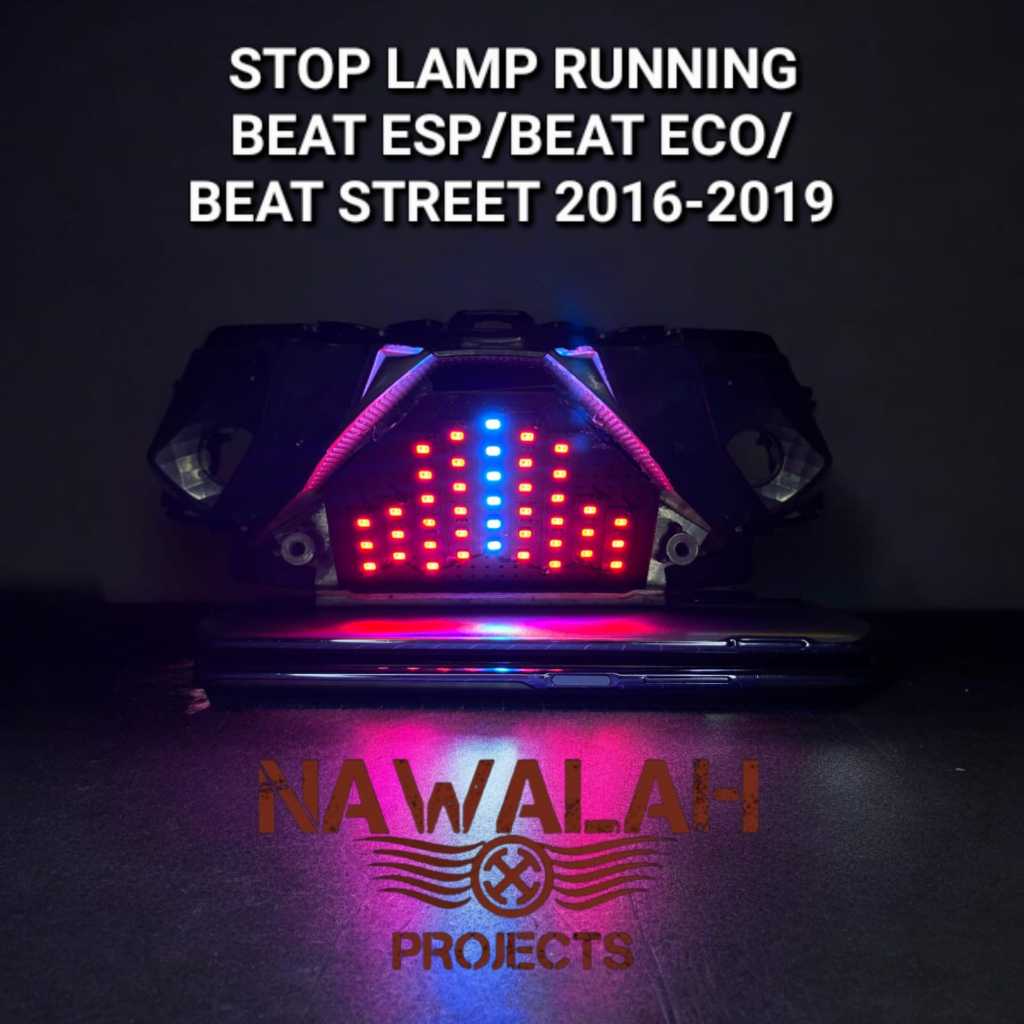 LAMPU REM LAMPU STOP STOPLAMP RUNNING BEAT FI ESP, BEAT STREET 2016-2019