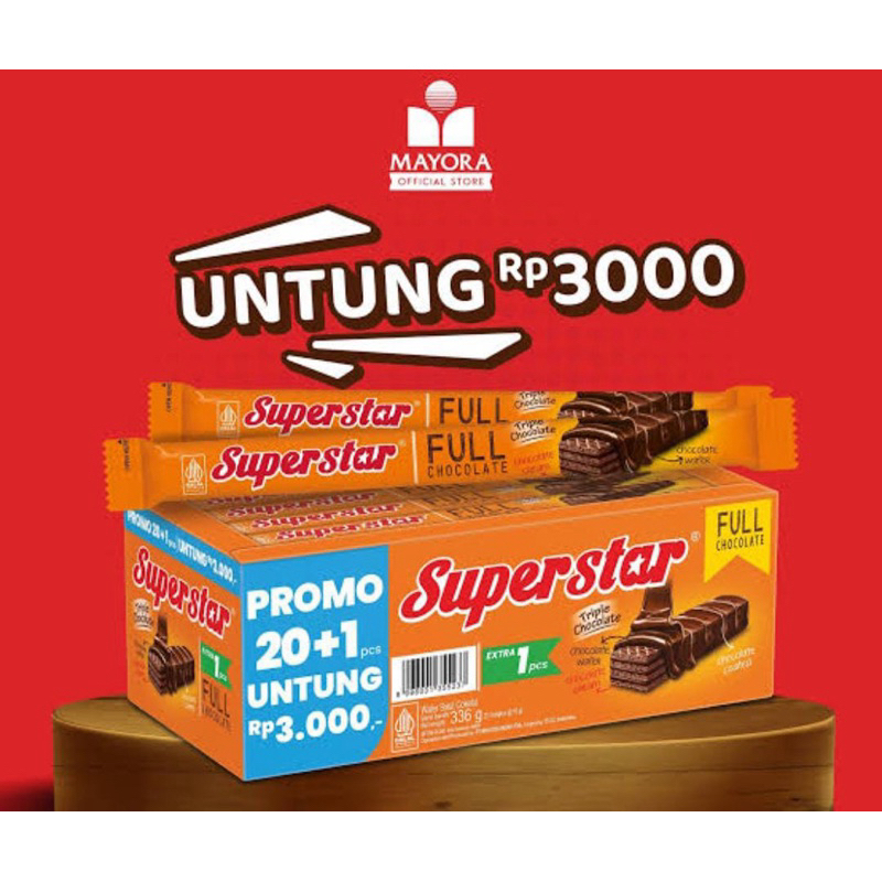 

SUPERSTAR Wafer - 1 box (20 pcs @16 gram)