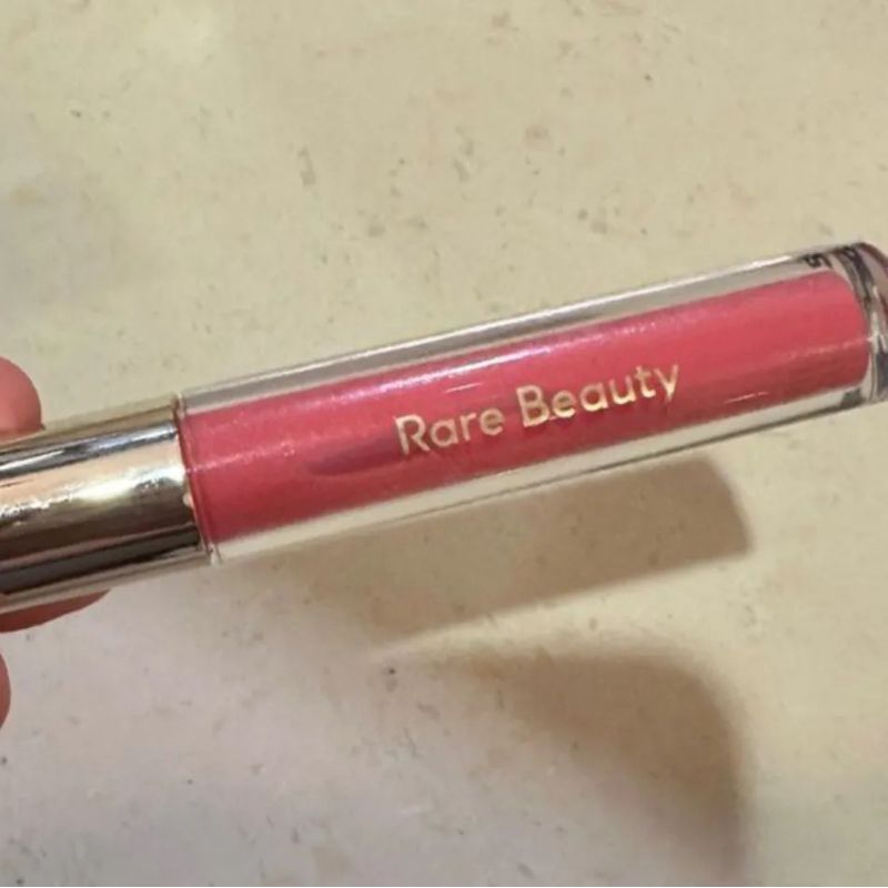 preloved Rare beauty glossy lip balm nearly apricot