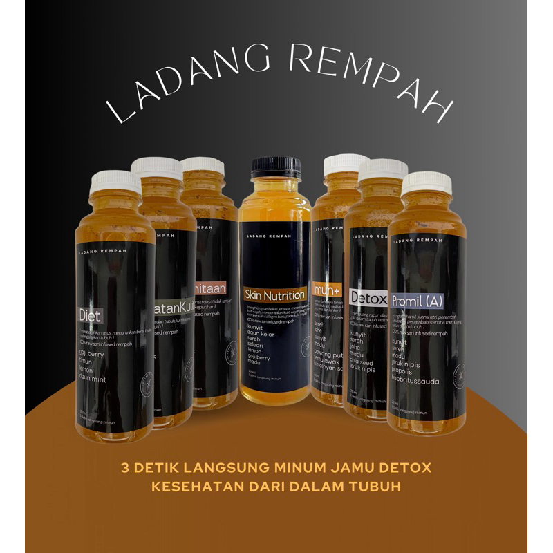 

Sari Infused Water Rempah (3 detik langsung minum) Ladang Rempah