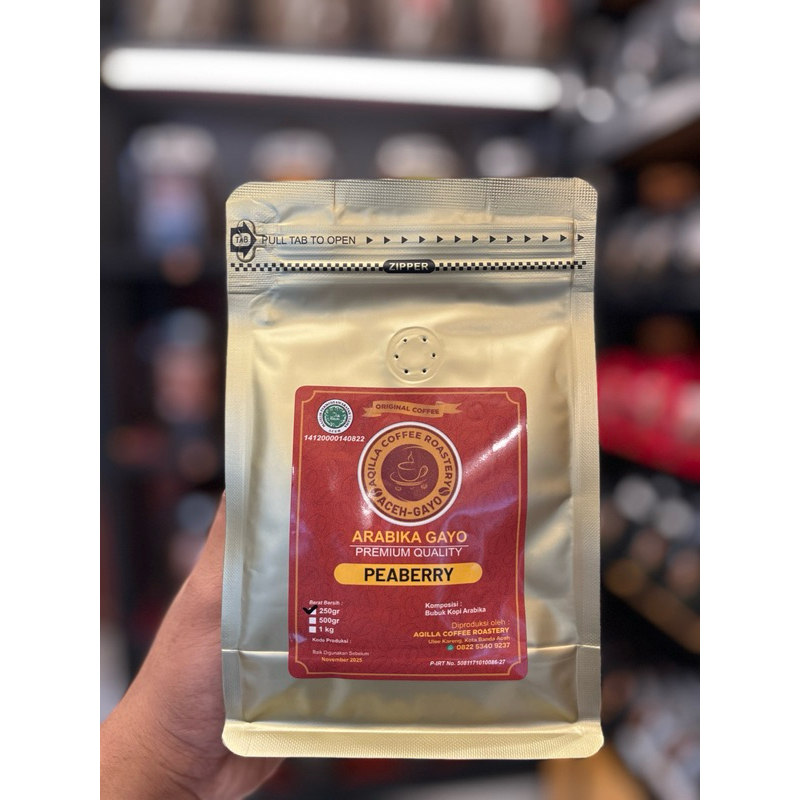 

KOPI ARABIKA Peaberry 250gr