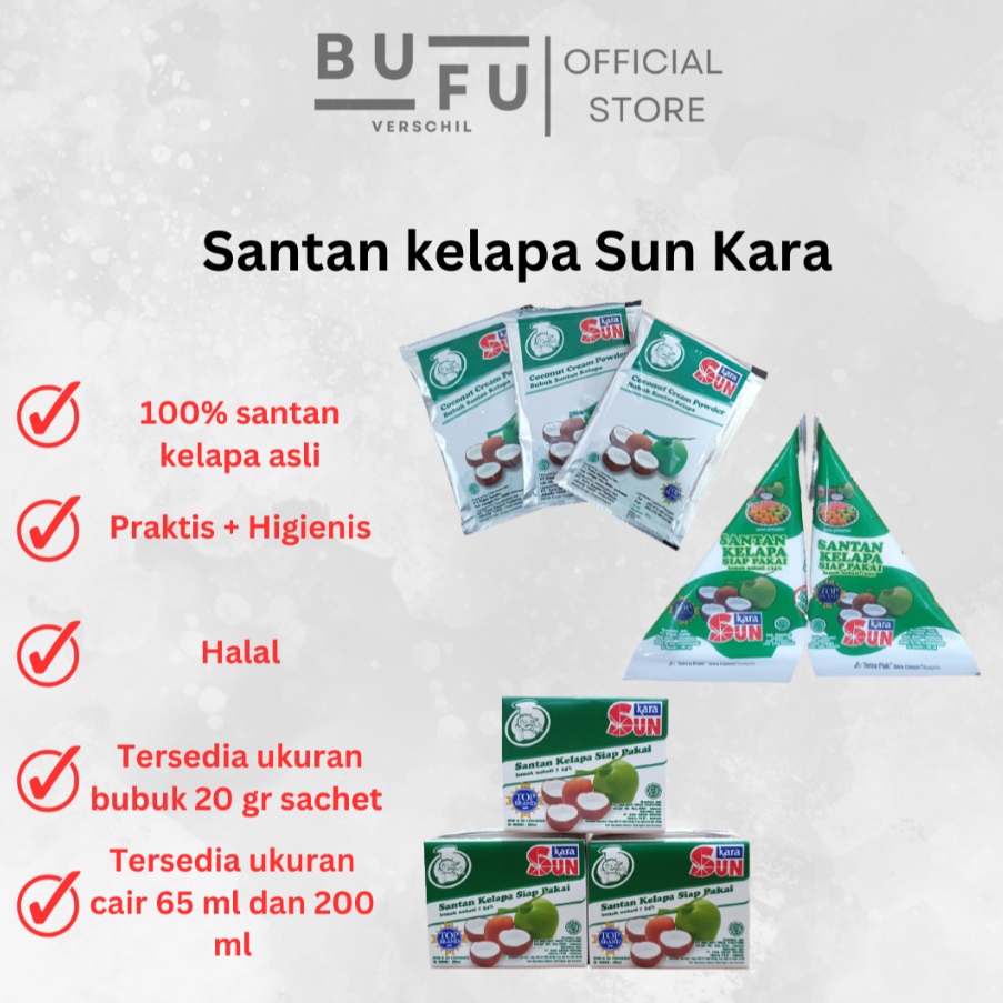 

Santan kelapa Sun kara cair siap pakai Halal COD