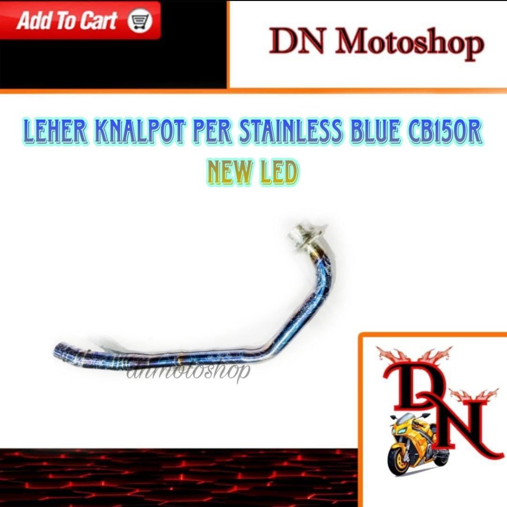 Leher Knalpot Bluemoon Stainless CB150R New Sensor