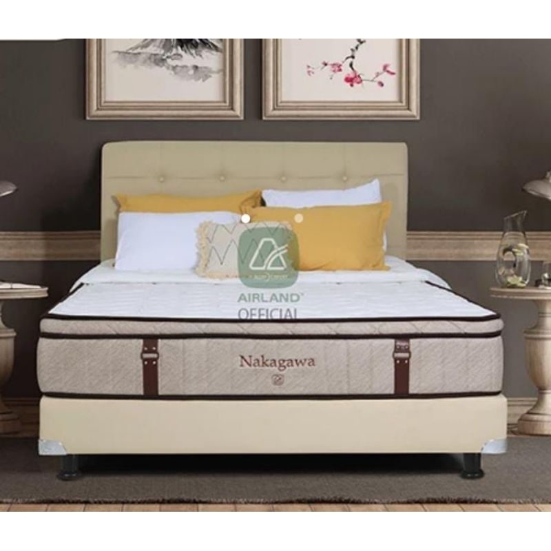 SPRING BED AIRLAND NAKAGAWA KASUR AIRLAND MATRAS AIRLAND KASUR NAKAGAWA UKURAN 160 CM SPRING BED NAK
