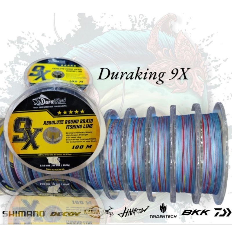 Duraking X9, 100% 9 strand braided pe fiber konecting