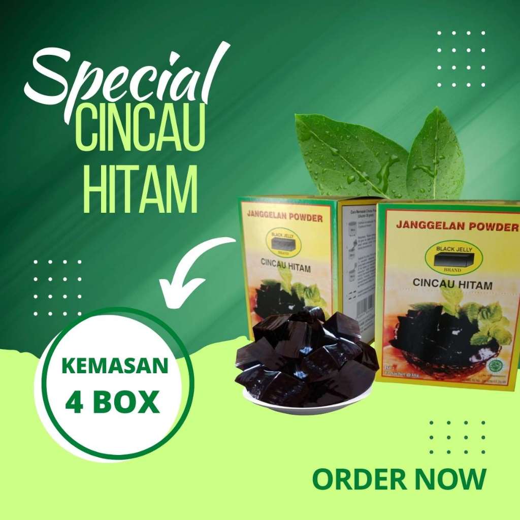 

(Malang) Cincau Hitam Instan Home Industri dan Skala Pabrik Kemasan 4 Box