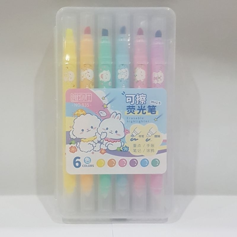 

Highlighter Set Bisa Dihapus 6 Warna / Stabillo Set Bisa Dihapus 6 Warna 935