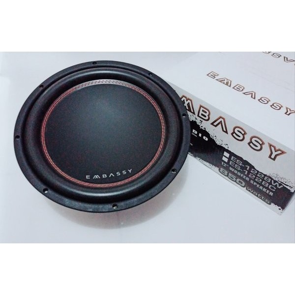 Subwoofer Embassy Es1228 C W Double Coil 850Watt 12 Inch Embasy Sub Es 1228