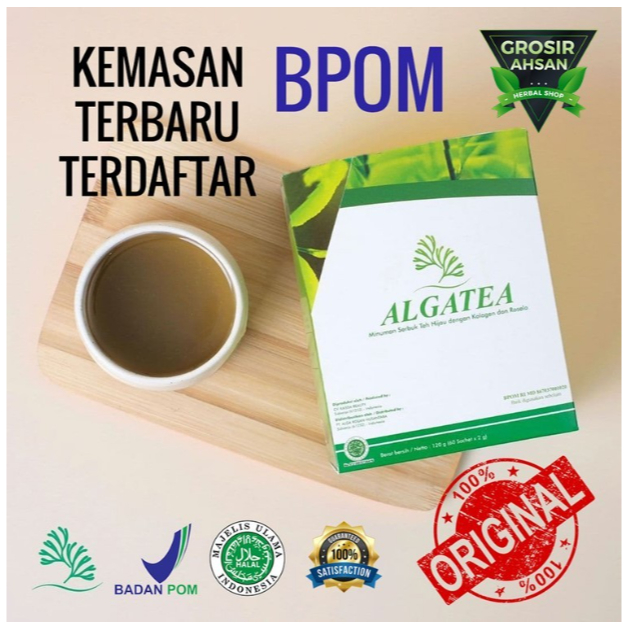 

1 Box Alga Tea Kolagen - Minuman Teh Herbal Alami