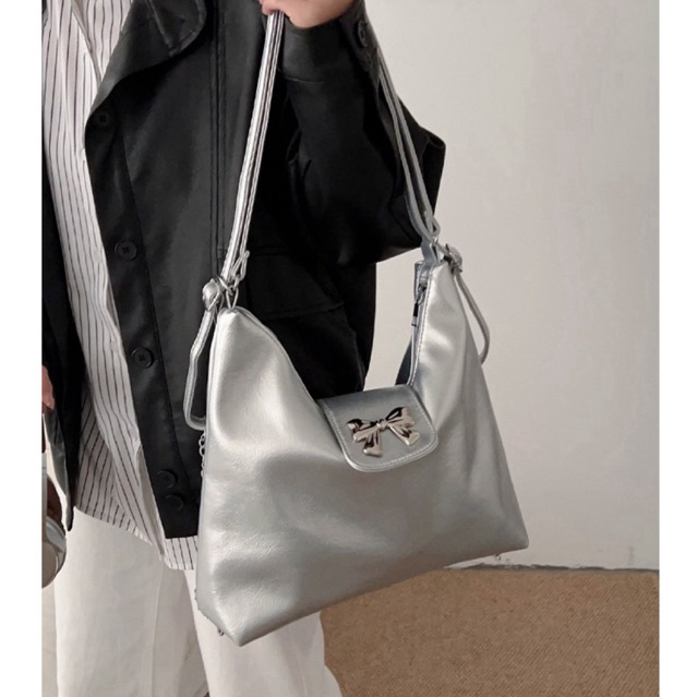 [READY STOCK] JULIET RIBBON BAG tas ransel selempang bahu coquette gaya model wanita korea aesthetic