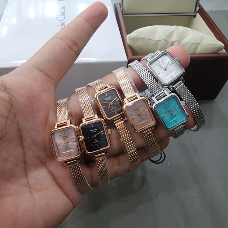 Jam tangan wanita alexandre christie ac2b38 mini sapphire sandrope original 2b38