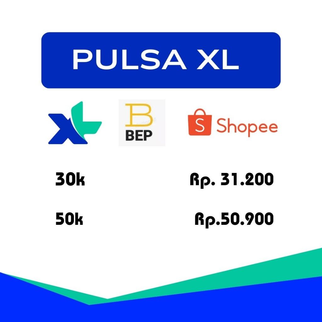 Promo Pulsa Reguler  AXIS XL 50 isi ulang - 30 rb 50rb 50k 50 ribu Tambah Masa Aktif