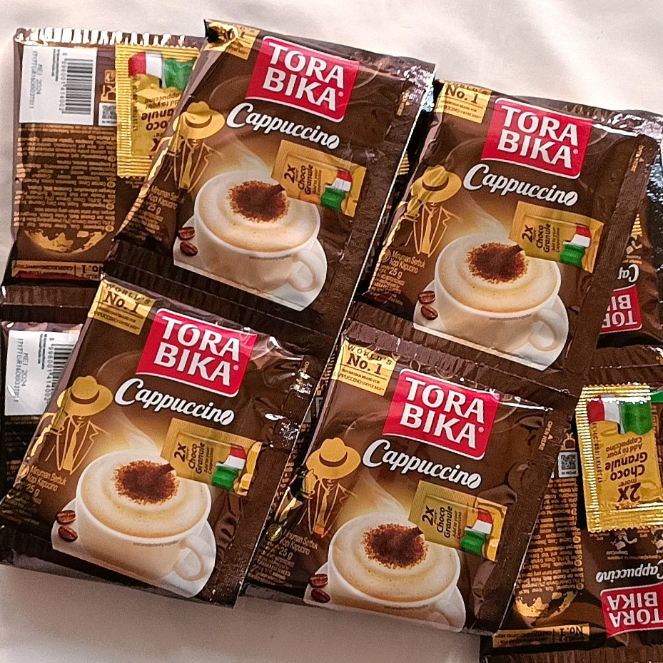 

Tora Bika Cappucino Bubuk Kopi Instan 1 Renceng isi 10