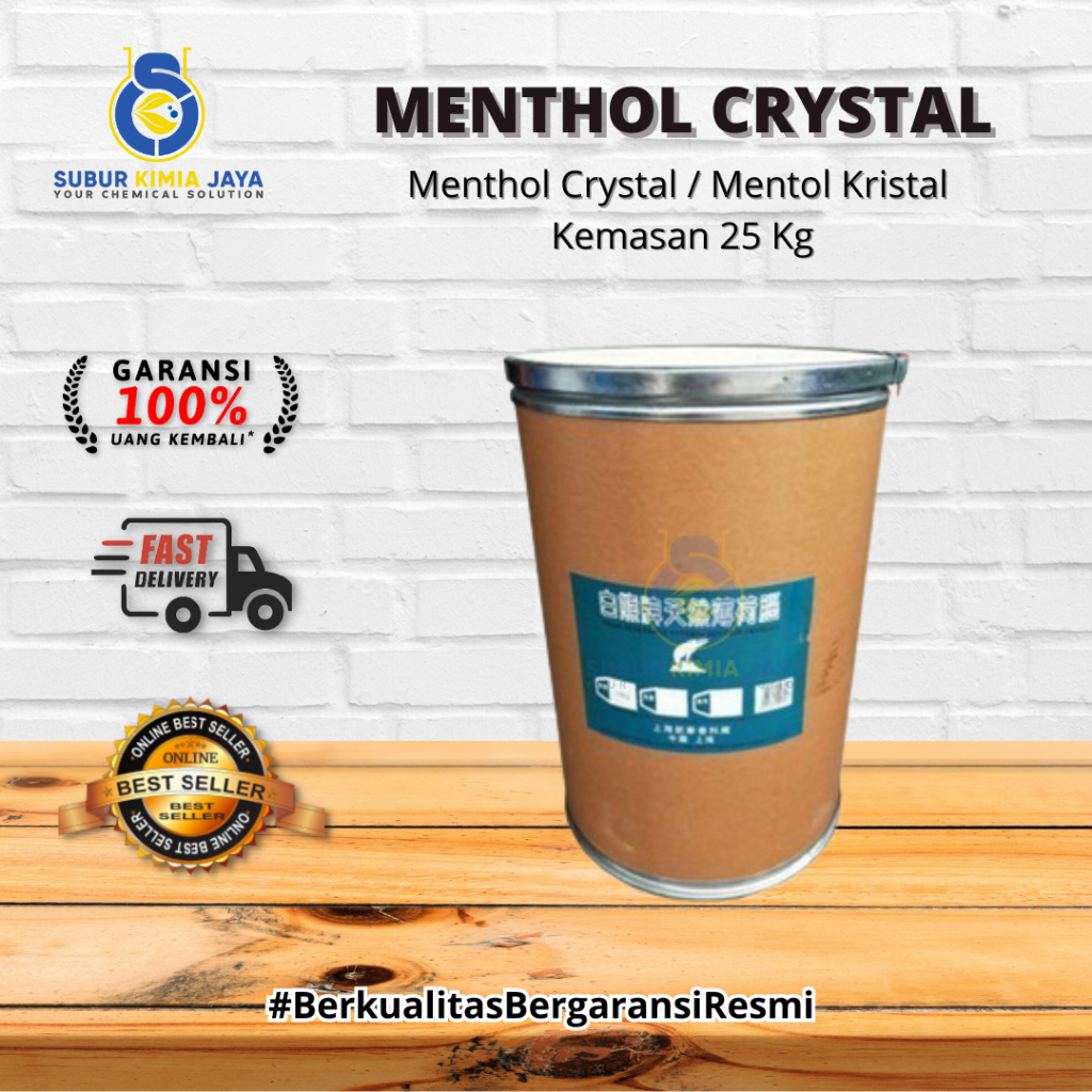 

MENTHOL CRYSTAL / Mentol Kristal 25KG (KHUSUS GOJEK)