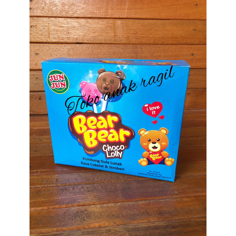 

Bear bear choco lolly 1 dus isi 20 pcs