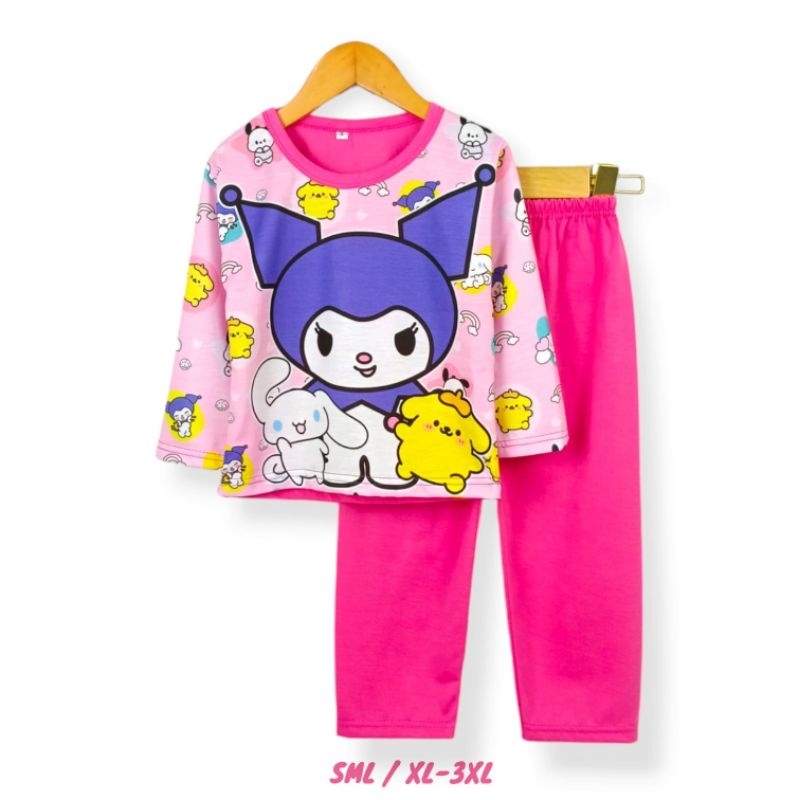 kuromi piyama kuromi baju tidur anak baju kuromi kaos kuromi setelan kuromi