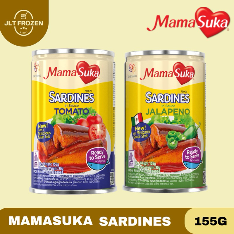 

Mamasuka Sardines Kaleng / Ikan Sarden Saus Tomat / Sarden Jalapeno / Sarden Saus Gochujang - 155g