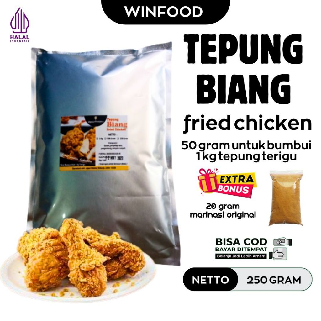 

Tepung Biang Fried Chicken Krispi ala KFC 250 Gram