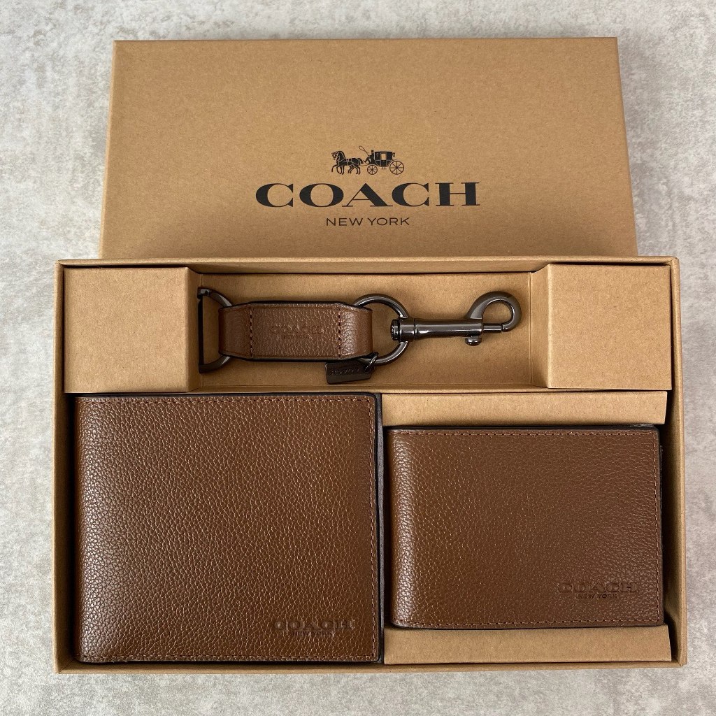 Coach Boxed 3 In 1 Wallet Gift Set