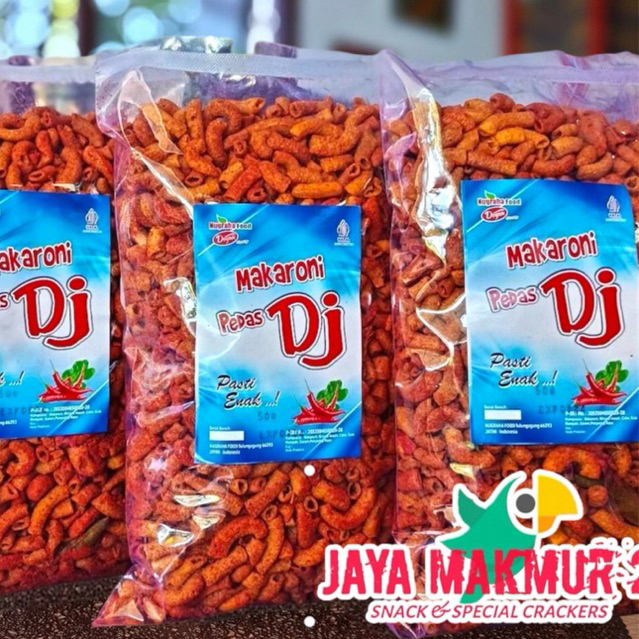 

Makaroni pipa pedas DJ 1kg Makaroni Sepat doyan Pedas Daun jeruk 1kg