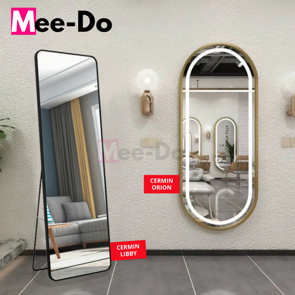 Mee-Do Standing Mirror Aesthetic Kaca Cermin Full Body