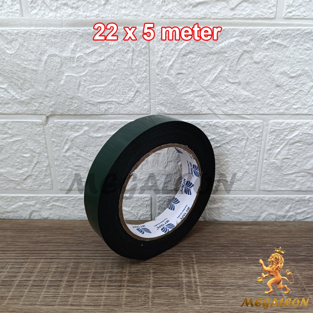 

Double Tape Foam 22mm x 5 meter Double Tape Busa Hijau