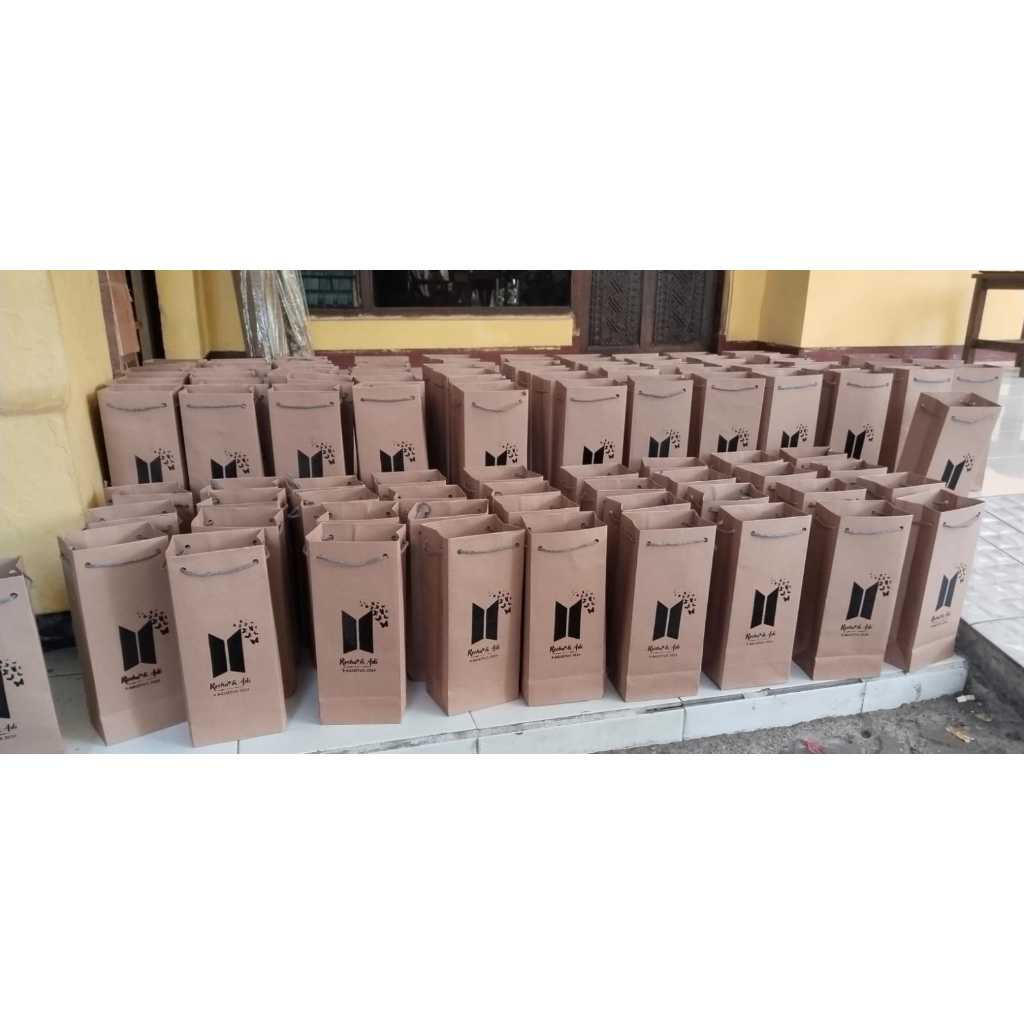 

PAPERRBAG SABLON CUSTOM UK 15 X 8X 25 PAPERBAG CUSTOM POLOS COKLAT