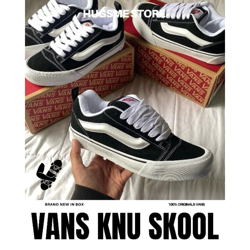 Sepatu Vans KNU SKOOL Black/White | Vans KNU SKOOL