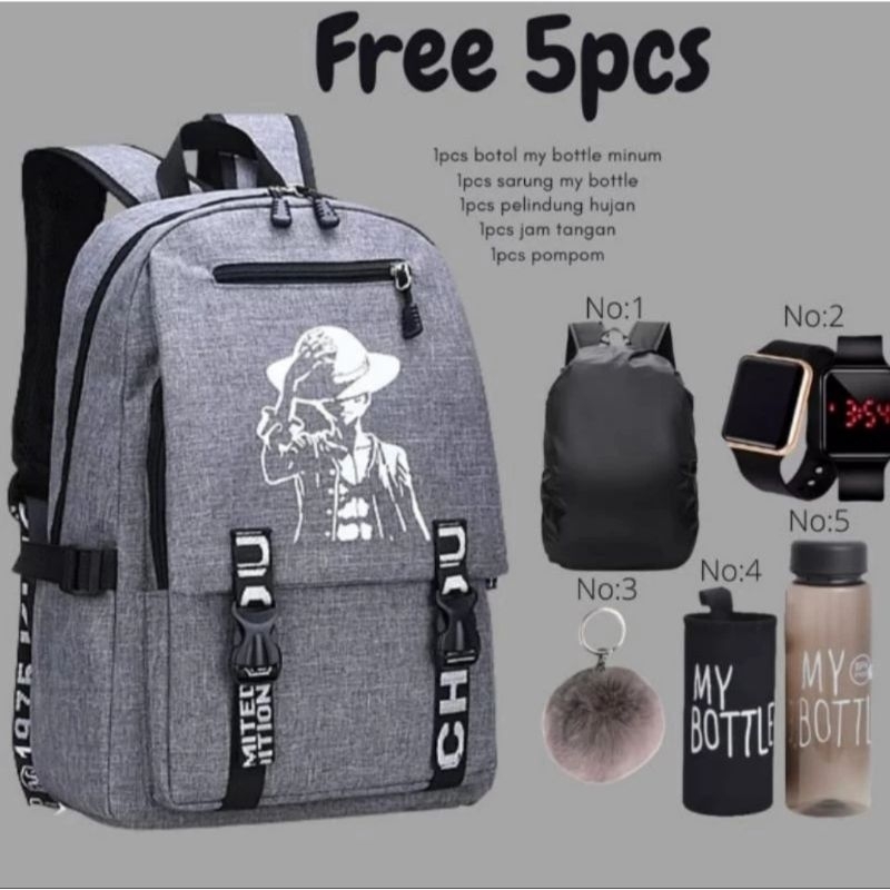 Grade Ori Tas Sekolah Anak Laki Laki Sd Smp One Piece Ransel Anak Laki Laki