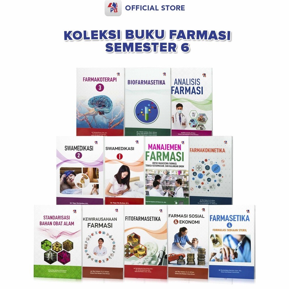 Buku Kuliah Farmasi Semester 6  Analisis Farmasi  Biofarmasetika  Farmakokinetika  Farmakoterapi 3  