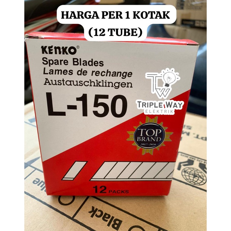 

REFILL cutter BESAR L15 Kenko harga untuk 1 kotak 12tube y F3Z4