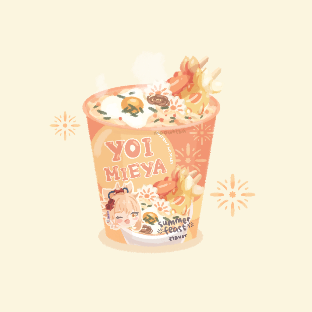 

Genshin Impact Yoimiya Glitter Sticker Yoimieya by maowtcha